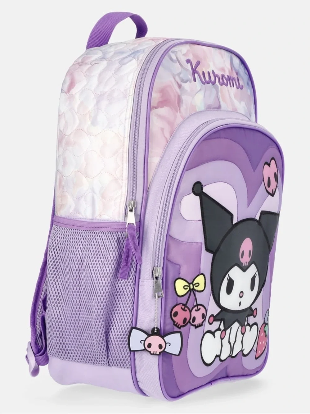 Purple Kids Backpack Cute Character School Bag W